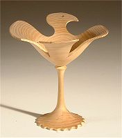 Bird goblet in ash