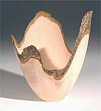 Natural edge vase (wood unknown)